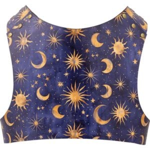 Celestial Midnight Leather Jacket