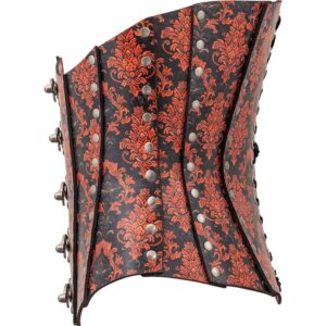 Gothic Damask Leather Corset