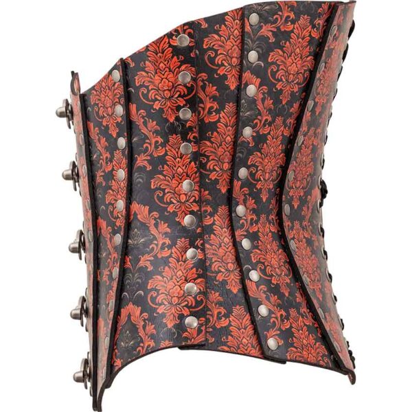 Gothic Damask Leather Corset