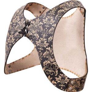 Acanthus Damask Leather Jacket