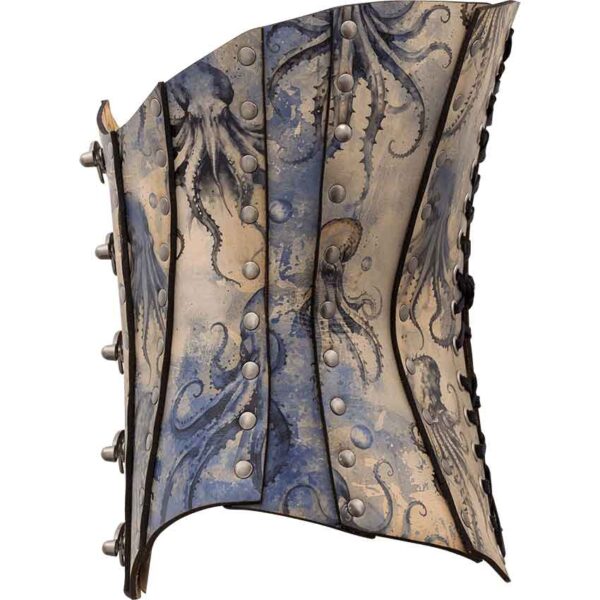 Blue Kraken Leather Corset