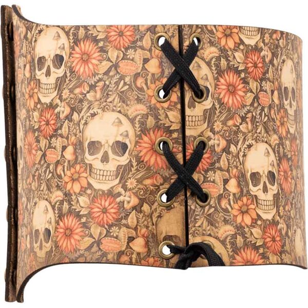 Cottagecore Skull Snap Front Waist Cincher