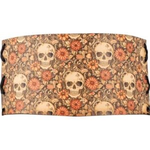 Cottagecore Skull Snap Front Waist Cincher
