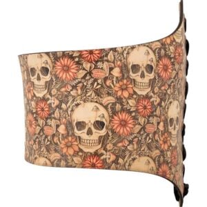 Cottagecore Skull Leather Waist Cincher