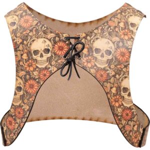 Cottagecore Skull Leather Jacket