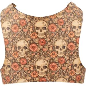 Cottagecore Skull Leather Jacket