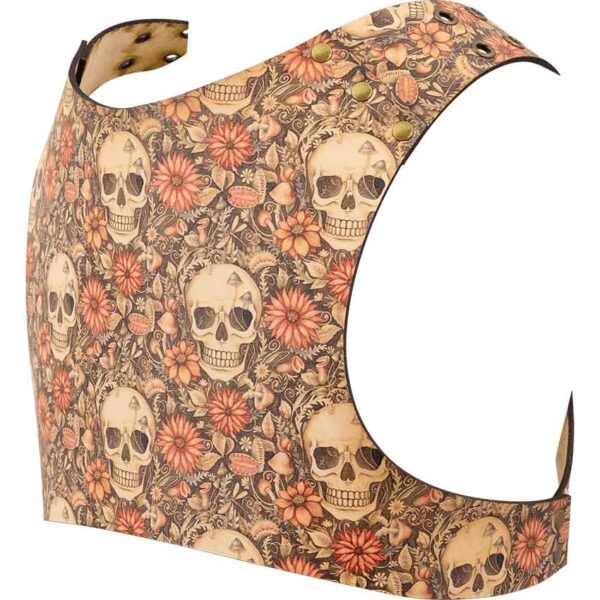 Cottagecore Skull Leather Jacket