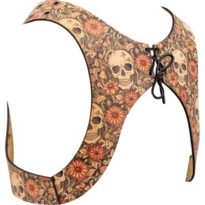 Cottagecore Skull Leather Jacket