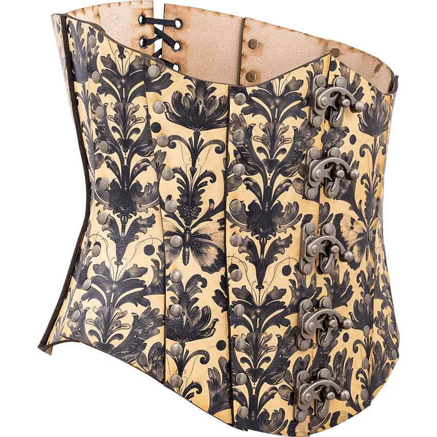 Gothic Entomology Leather Corset