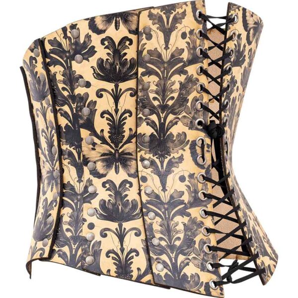 Gothic Entomology Leather Corset
