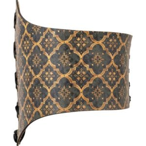 Medieval Quatrefoil Leather Waist Cincher