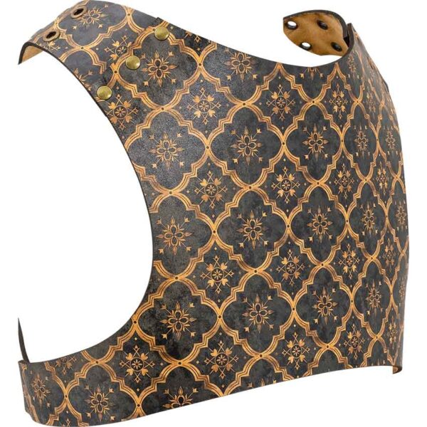 Medieval Quatrefoil Leather Jacket