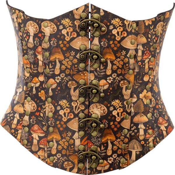 Wild Mushroom Leather Corset
