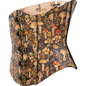 Wild Mushroom Leather Corset