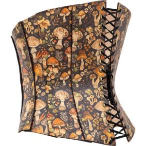 Wild Mushroom Leather Corset