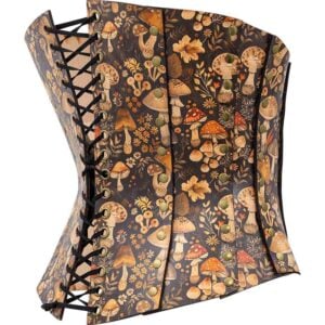 Wild Mushroom Leather Corset