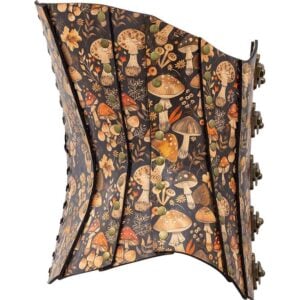 Wild Mushroom Leather Corset