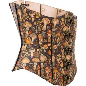 Wild Mushroom Leather Corset