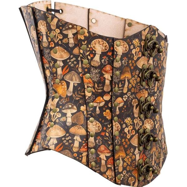 Wild Mushroom Leather Corset