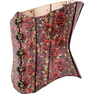 Gothic Rose Leather Corset