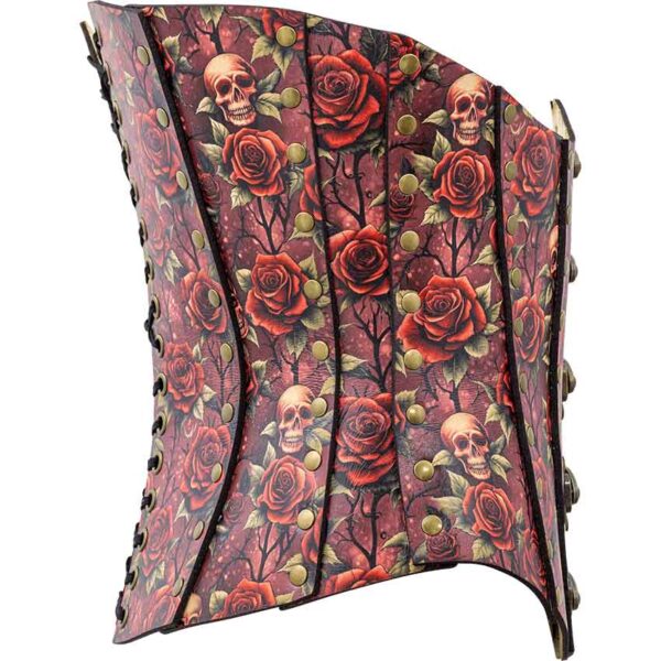Gothic Rose Leather Corset