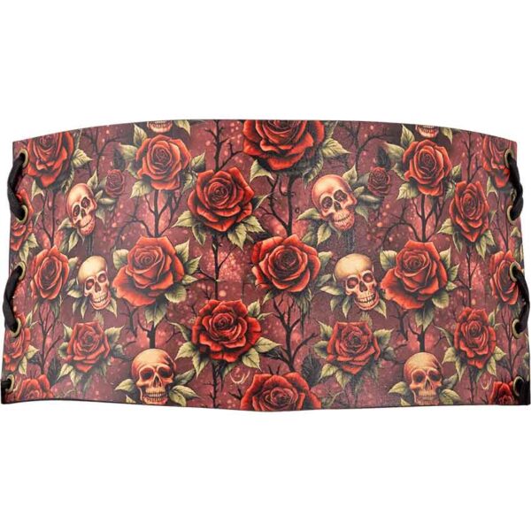 Gothic Rose Snap Front Waist Cincher