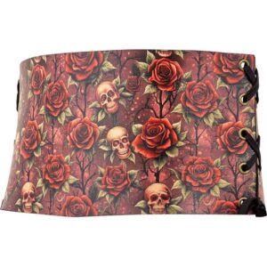 Gothic Rose Snap Front Waist Cincher