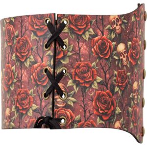 Gothic Rose Snap Front Waist Cincher