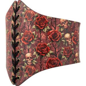 Gothic Rose Leather Waist Cincher