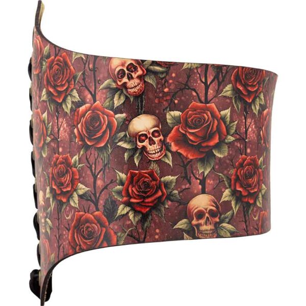 Gothic Rose Leather Waist Cincher