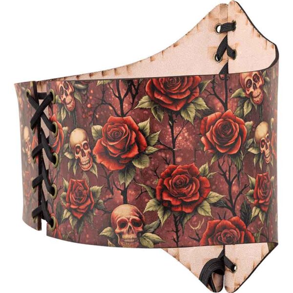 Gothic Rose Leather Waist Cincher