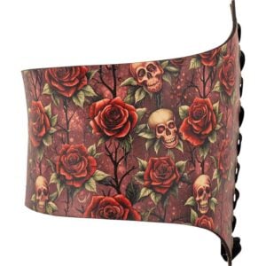 Gothic Rose Leather Waist Cincher