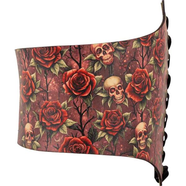Gothic Rose Leather Waist Cincher