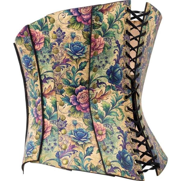 Fairy Garden Leather Corset
