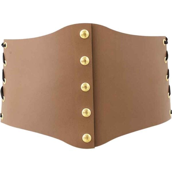 Leather Snap Front Waist Cincher