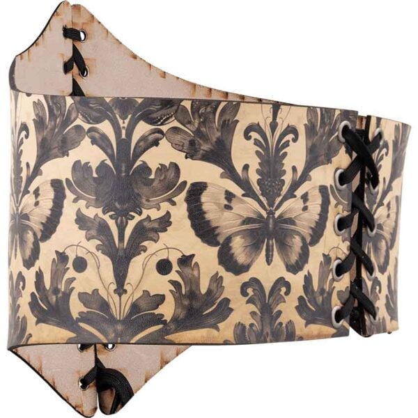 Gothic Entomology Leather Waist Cincher