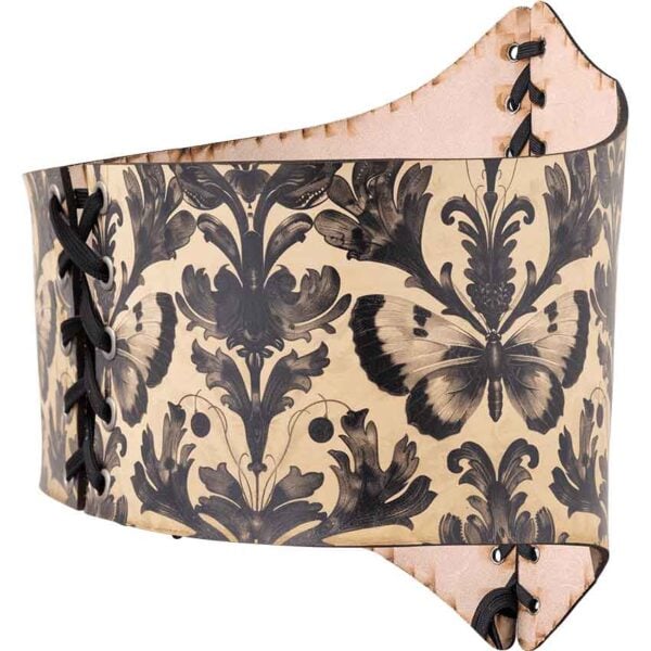 Gothic Entomology Leather Waist Cincher