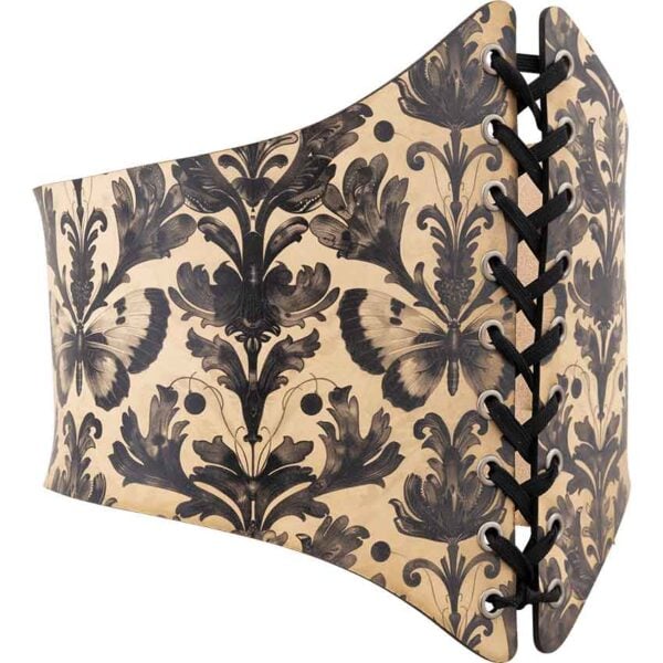 Gothic Entomology Leather Waist Cincher