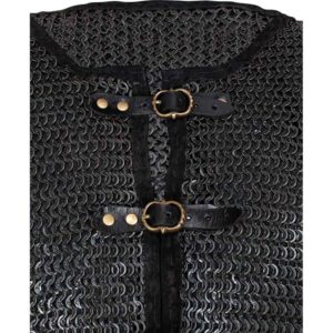 Berengar Riveted Blackened Chainmail Jacket