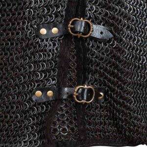 Berengar Riveted Blackened Chainmail Jacket