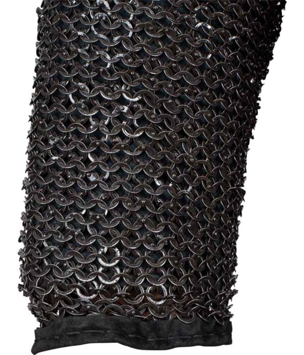 Berengar Riveted Blackened Chainmail Jacket