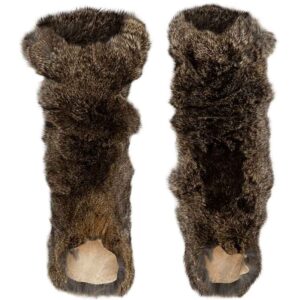 Rabbit Fur Leg Wraps
