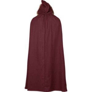 Aaron Canvas Cloak with Fur Trim