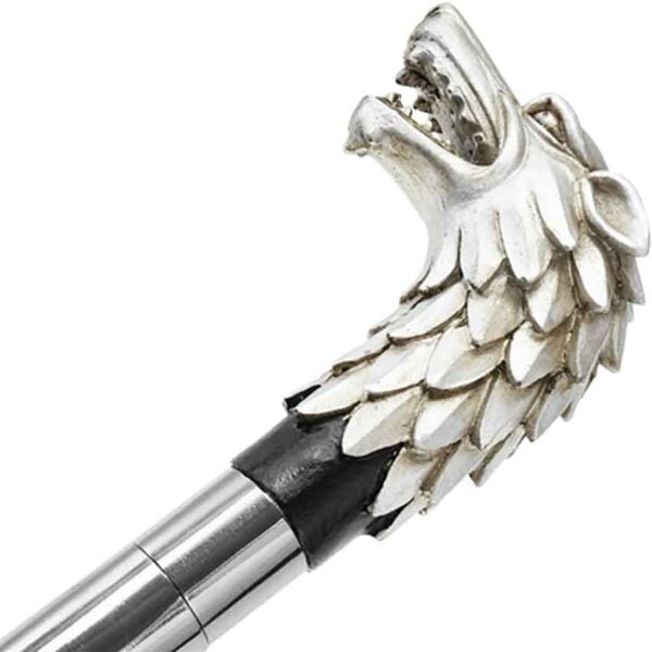 White Wolf Walking Cane