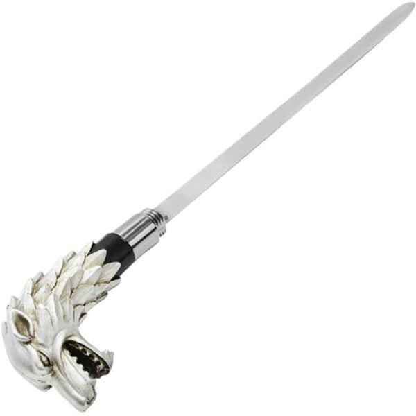 White Wolf Walking Cane