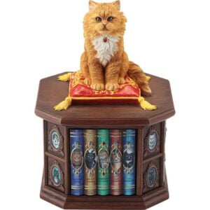 Cat Library Trinket Box by Lisa Parker