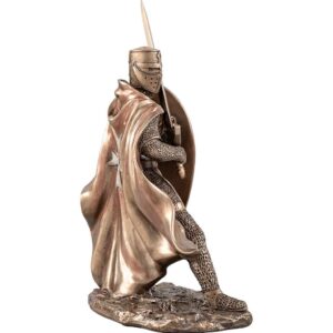 Knight Templar with Sword and Shield Statue