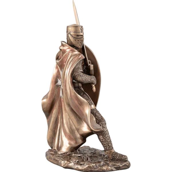 Knight Templar with Sword and Shield Statue