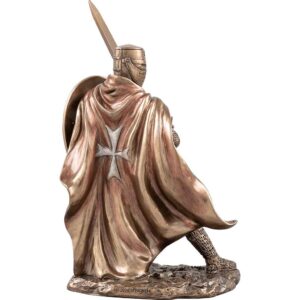 Knight Templar with Sword and Shield Statue