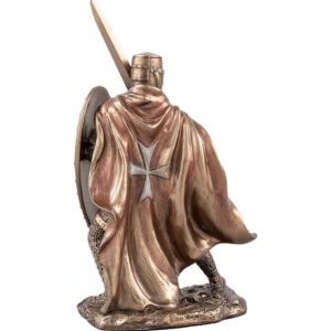 Knight Templar with Sword and Shield Statue